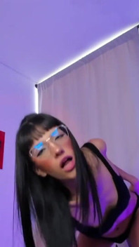 Latina Petite with Glasses Is Addicted to Getting Fucked