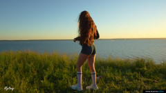 MyAnny: Riskanter outdoor-creampie in der natur!