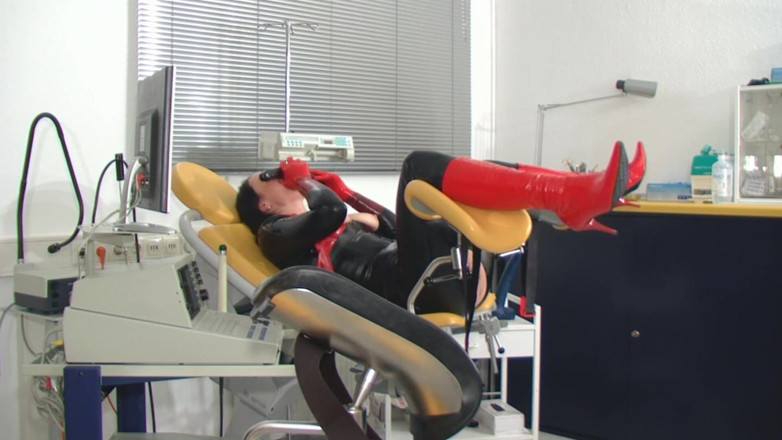 Rubber & Clinic Studio - 1ATOYS: Anal masturbation and piss in mouth in rubber