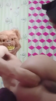 Fisting anal y juguete grande