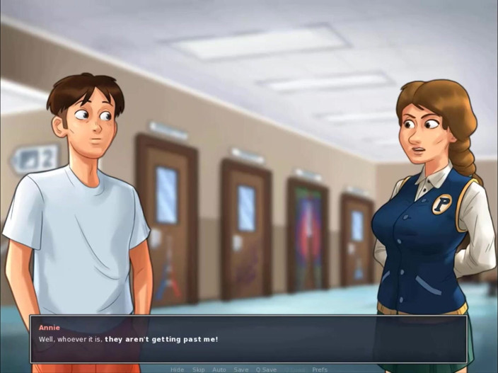 Cartoon Play: Summertime saga part 222 - skirt is torn