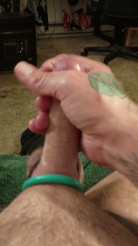 Stroking My Oily Cock