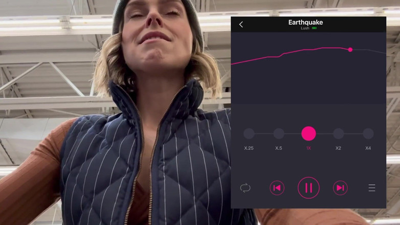 Serenity Cox: Orgazm ciężko w sklepie spożywczym z bujnym zdalnie sterowanym wibratorem