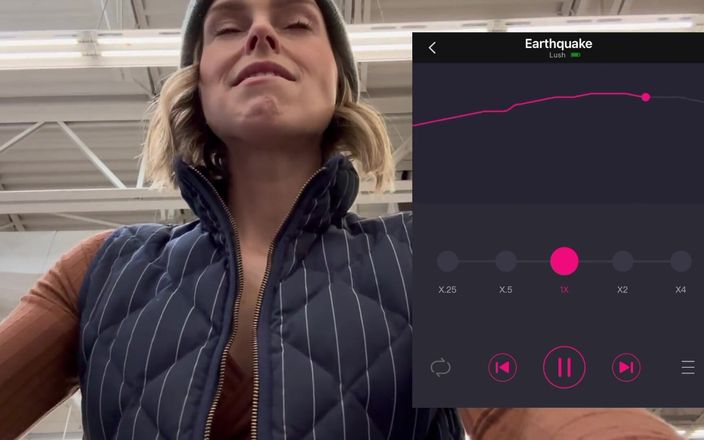 Serenity Cox: Cumming Hard in Grocery Store with Lush Remote Controlled Vibrator