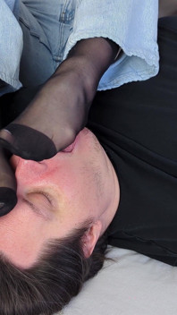 708 Nylon Foot Smelling & Foot Worship Handjob - Dame Olga