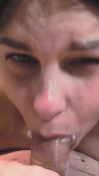 Sucking His Cock Taking It Deep Into My Throat