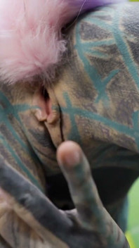 Solo Anal Cat Play with Butt Plug Tail & Hard Stretching