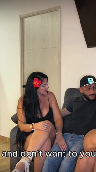 Two Horny Latina MILFs Corner a Man.