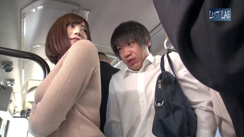 Lust lab: Crowded Bus Rush. Tight Pants Wife Feels the Firm Press,...