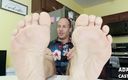 Adam Castle Solo: Feet on Table Foot Worship POV