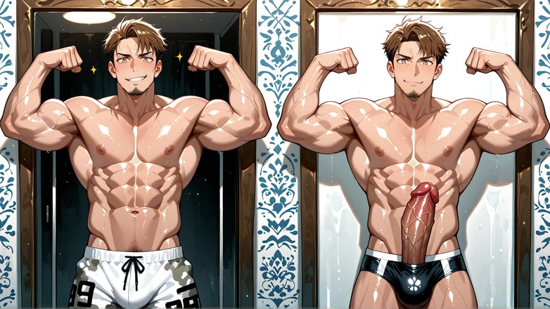 Erotic Man: Ai sexy uomini muscolari oliati
