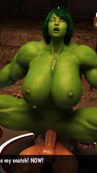 Shehulk Уничтожение анального члена супергероев 40