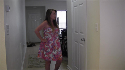 Nikki Nevada: Pregnant milf Nikki has to pee but the bathroom is...