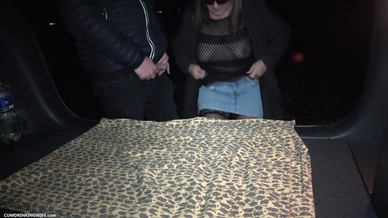 Cumdrinking Wife: Creampied by 10 Strangers at the Rest Area