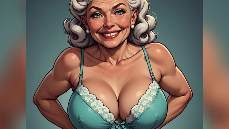 AI Porn: Seni bra dan celana dalam pinup retro