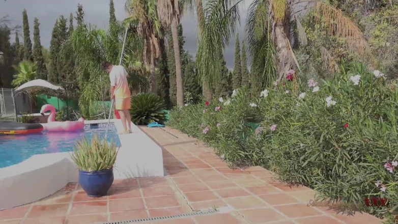 Aunt Judy's XXX: 47yo Busty Mature MILF Marie Fucks the Pool Boy