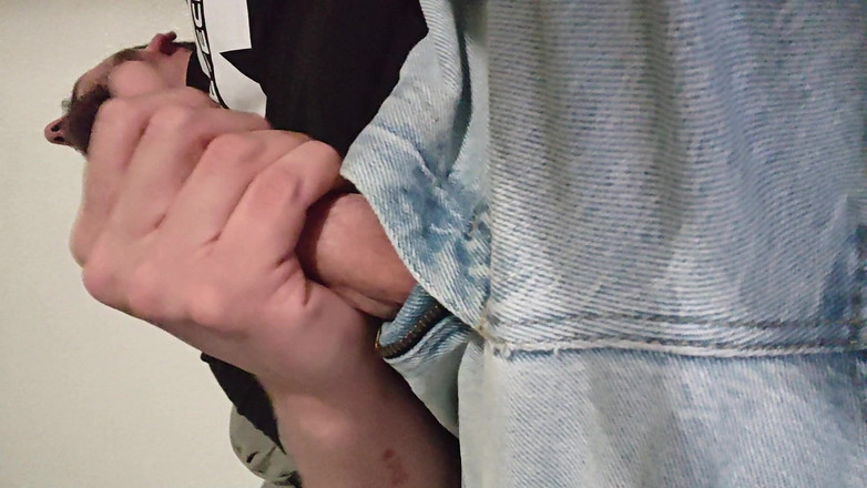 Themilkman618: Gooning and Stroking on the Couch with My Big White...