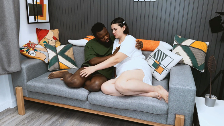 Dirty fantasy: Tlustá bbw macecha šuká černého ptáka