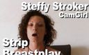 Edge Interactive Publishing: Steffy Stroker мастурбирует с стриптизом и игрой с грудью