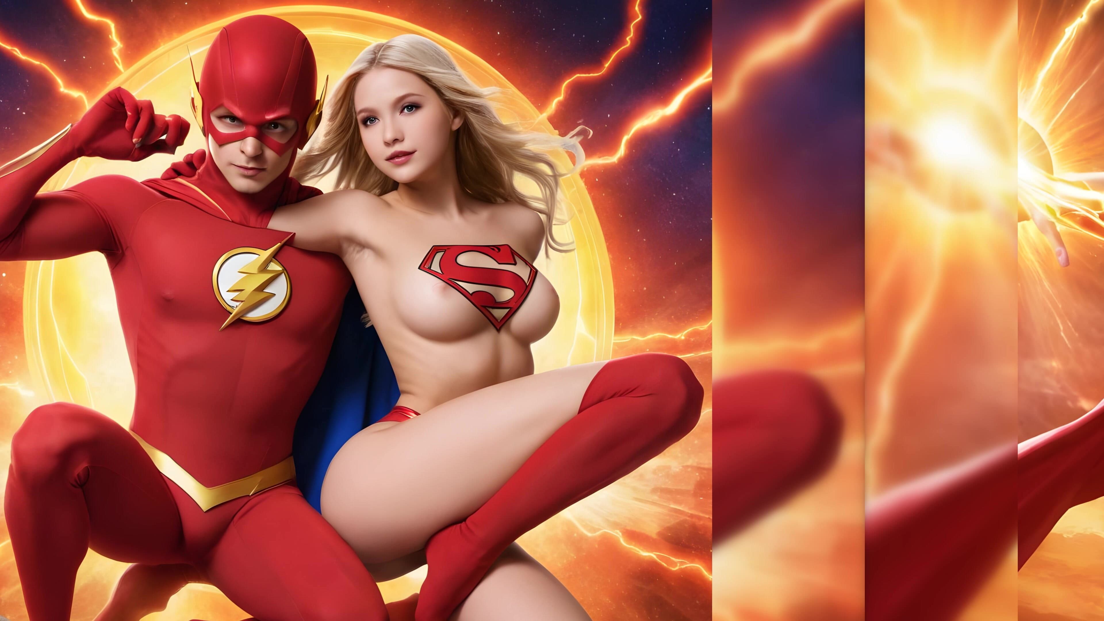 34 Nude Images of Elf Supergirl with Flash