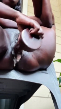 Squirting Pounding My Pussy with Monster Dildo