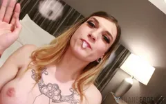 Transerotica Blonde Trans Babe Cassidy Quinn Jerks Her Dick