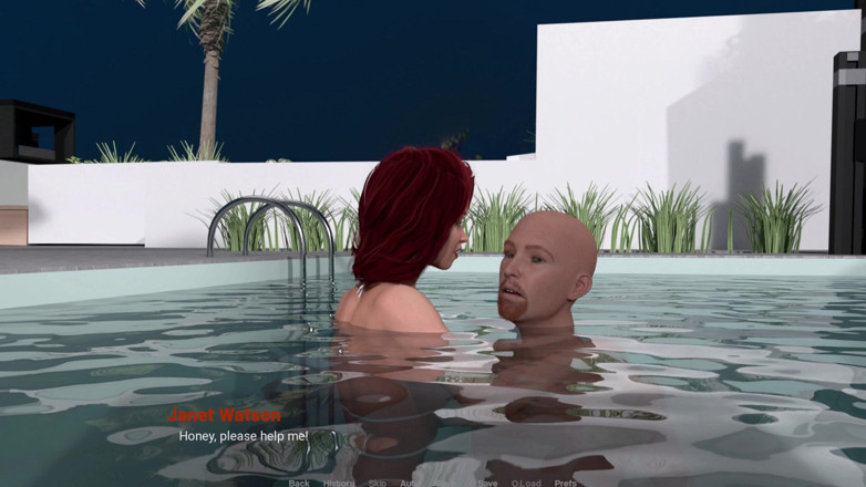 3D Cartoon Porn: Вдали от дома 15: Урок плаванья Liam W / Jennet и Eva Время в одиночестве