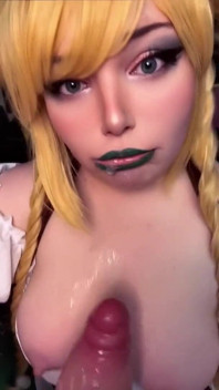 Irish Barmaid Gags on Massive Cock