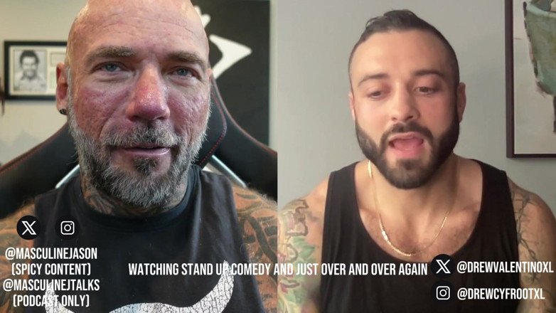 Raw and Uncensored with Masculine Jason: Pornohvězda zpověď - Drew Valentino (epizoda 208)