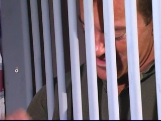 Super Babes: Randy spears fucks a horny blonde babe through the lattice