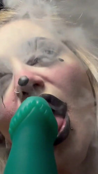 Clown Girl Gives You a Sloppy Vaping Blow Job