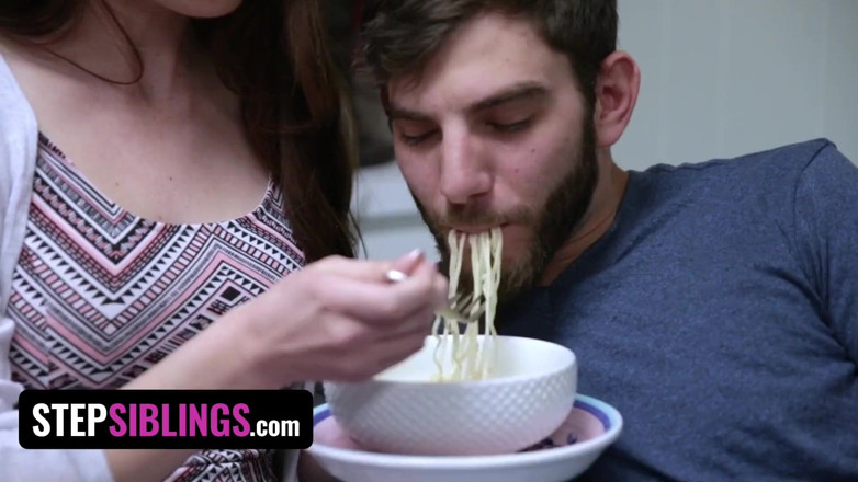 Step siblings studio: StepSiblings - Caring big-assed stepsis Nina Skye warms up stepbro with...