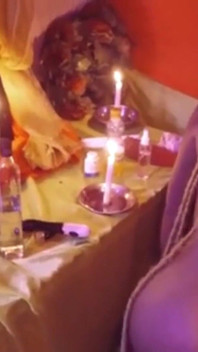 Sexy Black Slut Goddess Masturbate on Her Temple and Squirt All Over When Ever She Is Happy