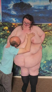 SSBBW 스트립과 키스 배 애널 애널