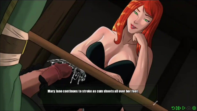 Xr Gamer: Mary Jane wrijft haar voet over de monsterlul van Doom...