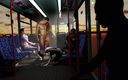 Soi Hentai: Skupinový sex s kozatými kočkami v nočním vlaku - 3D animace V581