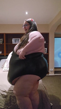 BBW Sexy Fat Black Leather Suit
