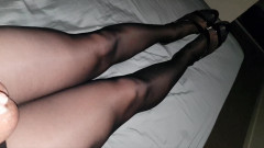 Dani Leg: Dani_leg в сексуальных черных колготках и на высоких каблуках