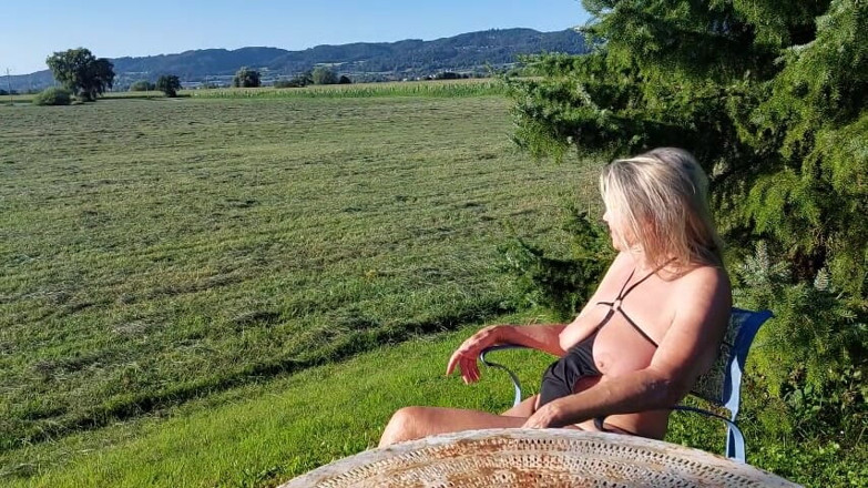 martinawest: Granny Gets Horny in Her Garden