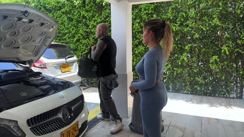FelipeSkullX: Horny Colombian Sucks the Mechanic's Cock and Fucks Him