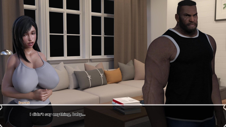 Lustful Gaming: Busty Tifa Cheating with Barret's Huge Black Cock