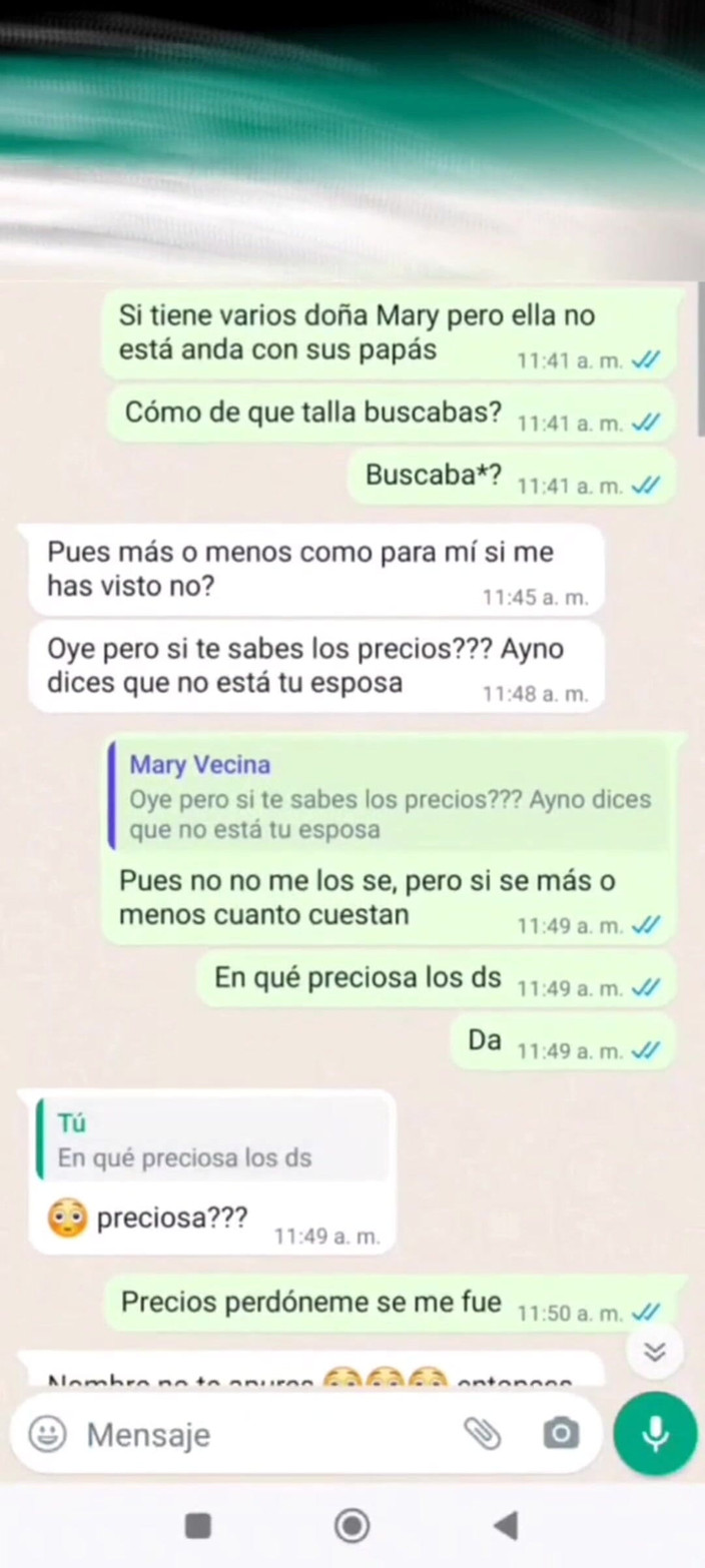 Mexicasero: Latin komşu Mary gerçekten azdı ve bana resim gönderdi