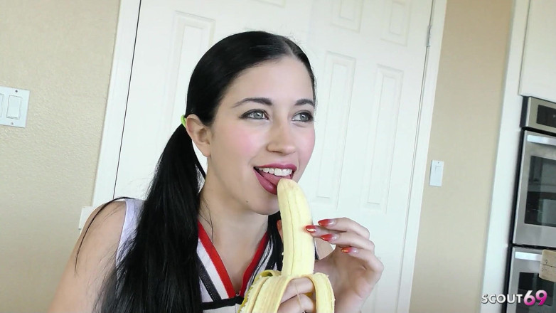 Full porn collection: Skinny Cheerleader Teen Alex with Hairy Pussy Gives Tinder Date...