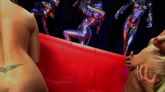 Darkko: Busty MILFは十代の猫をなめるとはさみファック