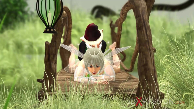 3dxpassion: Hot sex! Horny beautiful fairy and gnome in the village