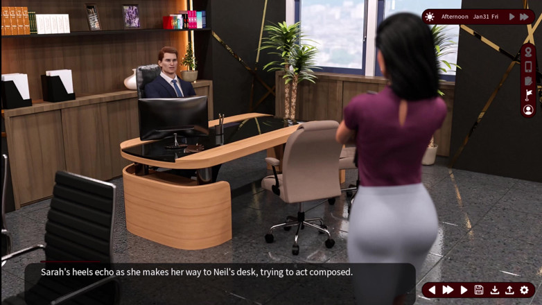 Johannes Gaming: Chuchotements de désir 22, Sarah montre ses seins à l’assistant de la...