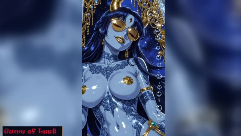 Game of Lust 3D: Gol Exotic Blue Demon Dancer Cartoon