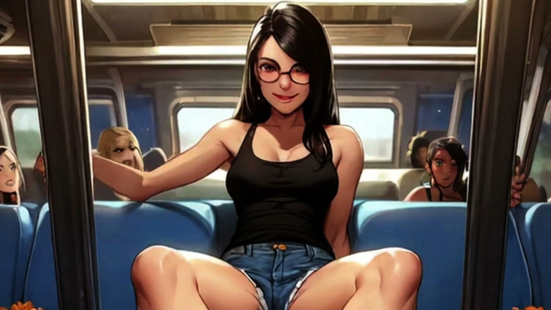 Spicy Toons: Lin Plays Footsie on the Train 2