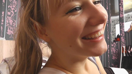 Angel The Dreamgirl: Anal pleasure for stockinged blonde slut