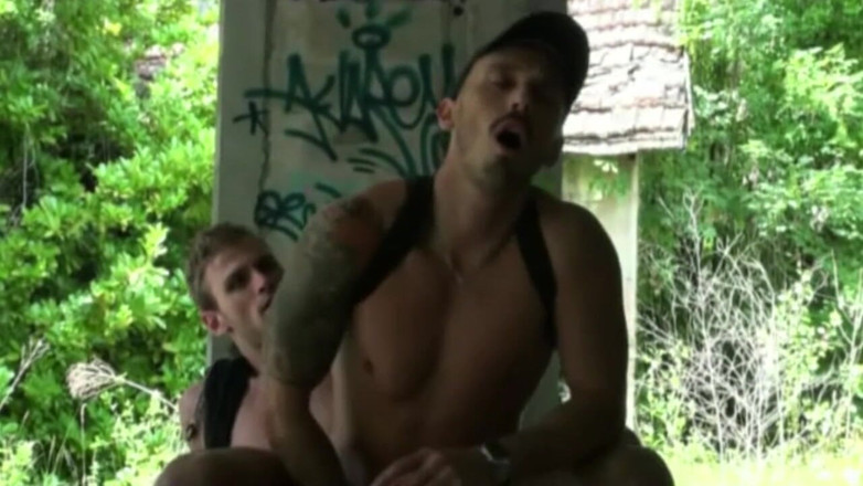 Gaybareback: Slut screwed in jockstrap by Leo Helios